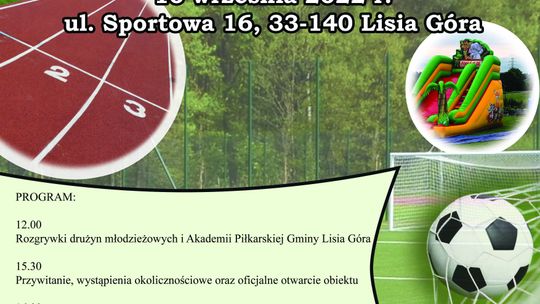 Otwarcie Gminnego Centrum Sportu w Lisiej Górze