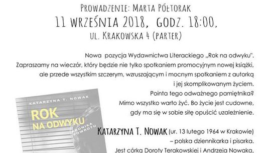  Rok na odwyku. Spotkanie autorskie z Katarzyną T. Nowak