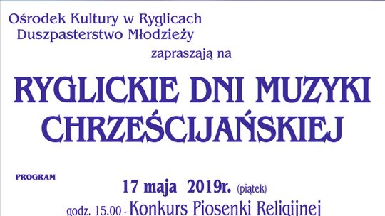 RYGLICKIE DNI MUZYKI CHRZEŚCIJAŃSKIEJ