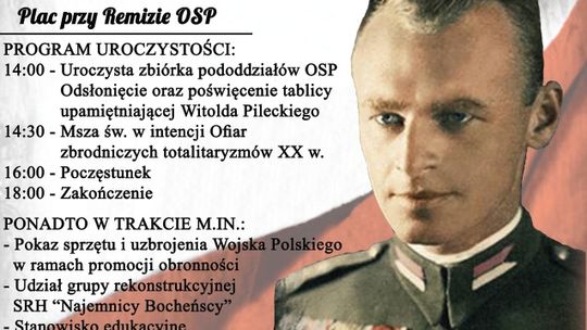 Uroczystość nadania Ochotniczej Straży Pożarnej w Bieńkowicach imienia Rotmistrza Witolda Pileckiego