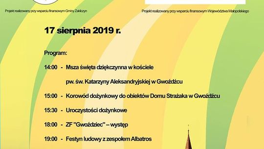 VIII Dożynki Gminy Zakliczyn w Gwoźdzcu!