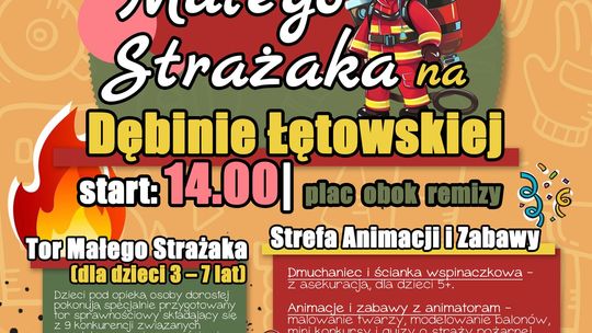 W Dębinie Łętowskiej odbędzie się Dzień Małego Strażaka!