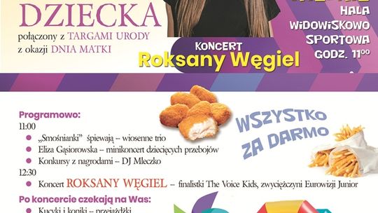Zapraszamy na gminny Dzień Dziecka z koncertem Roksany Węgiel