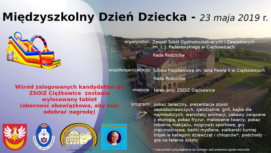 Zapraszamy na Międzyszkolny Dzień Dziecka