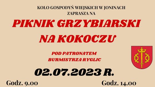 Zapraszamy na "Piknik na Kokoczu" pod patronatem burmistrza Ryglic