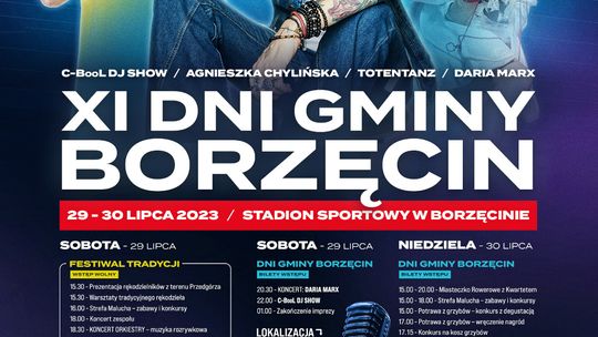 Zapraszamy na XI Dni Gminy Borzęcin i Festiwal Tradycji