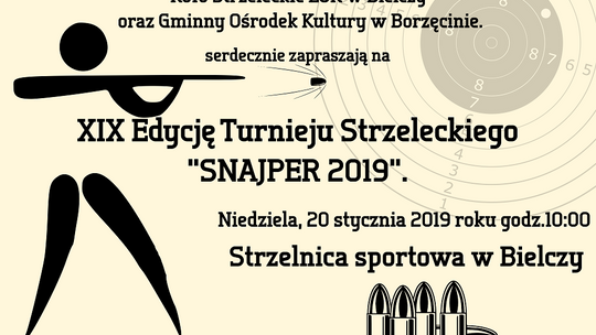 Zaproszenie do Bielczy na 19. Turniej Strzelecki Snajper