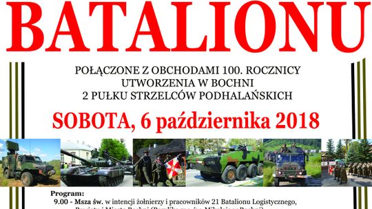 Zaproszenie do Bochni na święto batalionu