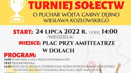 Zaproszenie do udziału w V Turnieju Sołectw o Puchar Wójta Gminy Dębno