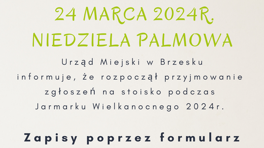 Zbliża się Jarmark Wielkanocny w Brzesku