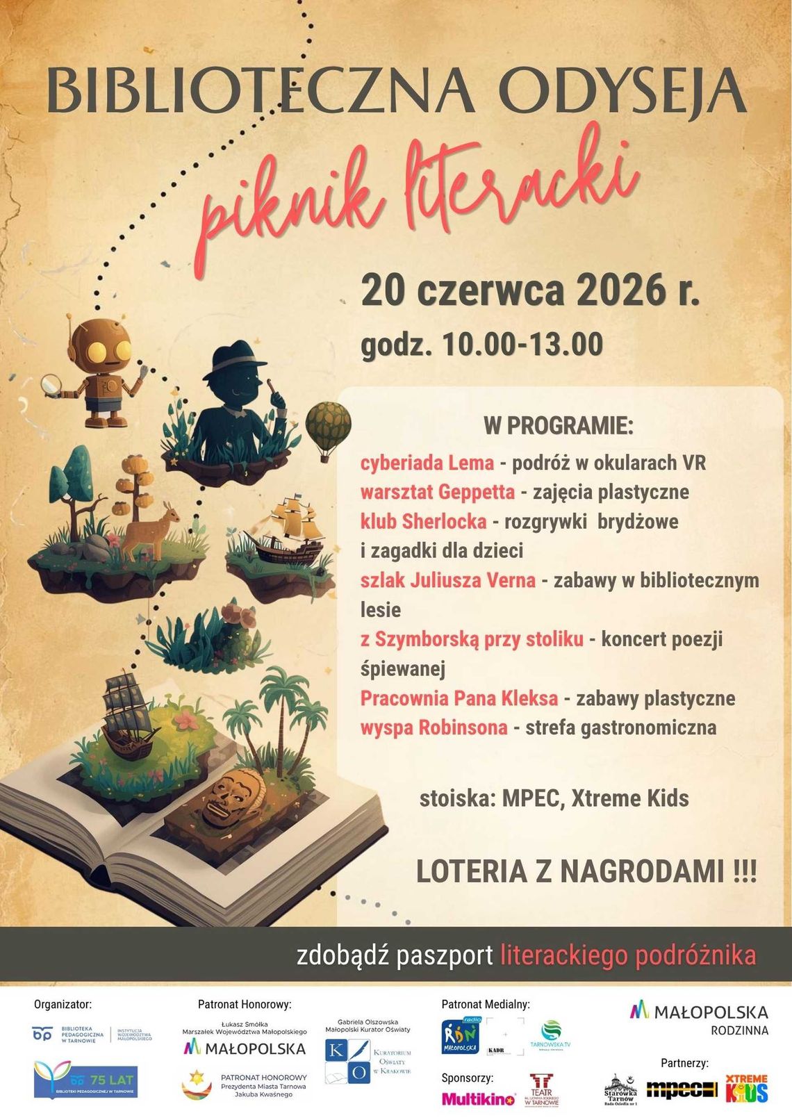 Biblioteczna Odyseja – rodzinny piknik literacki Biblioteczna Odyseja – rodzinny piknik literacki