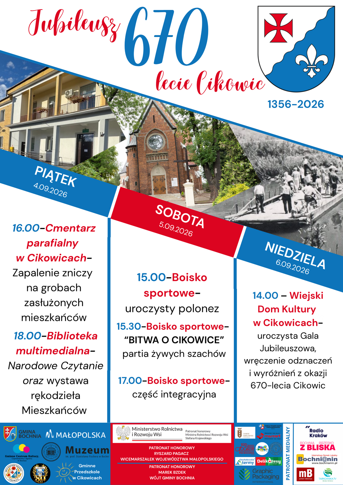 Cikowice świętują 670-lecie! Zapraszamy na wyjątkowy jubileusz Cikowice świętują 670-lecie! Zapraszamy na wyjątkowy jubileusz