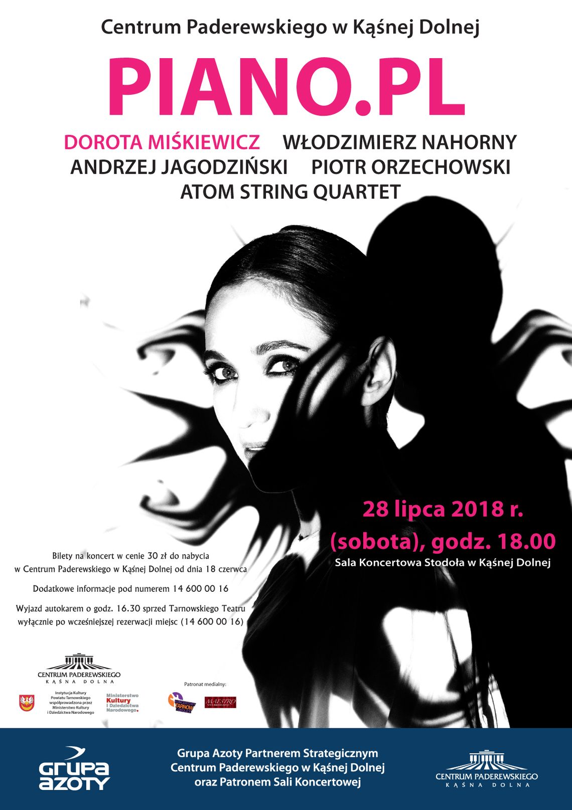 Dorota Miśkiewicz, pianiści jazzowi oraz Atom String Quartet