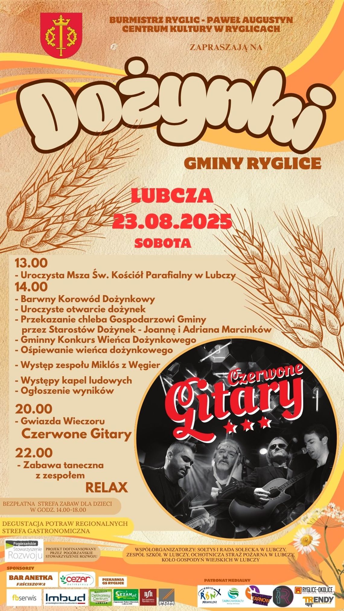 Dożynki gminy Ryglice w Lubczy