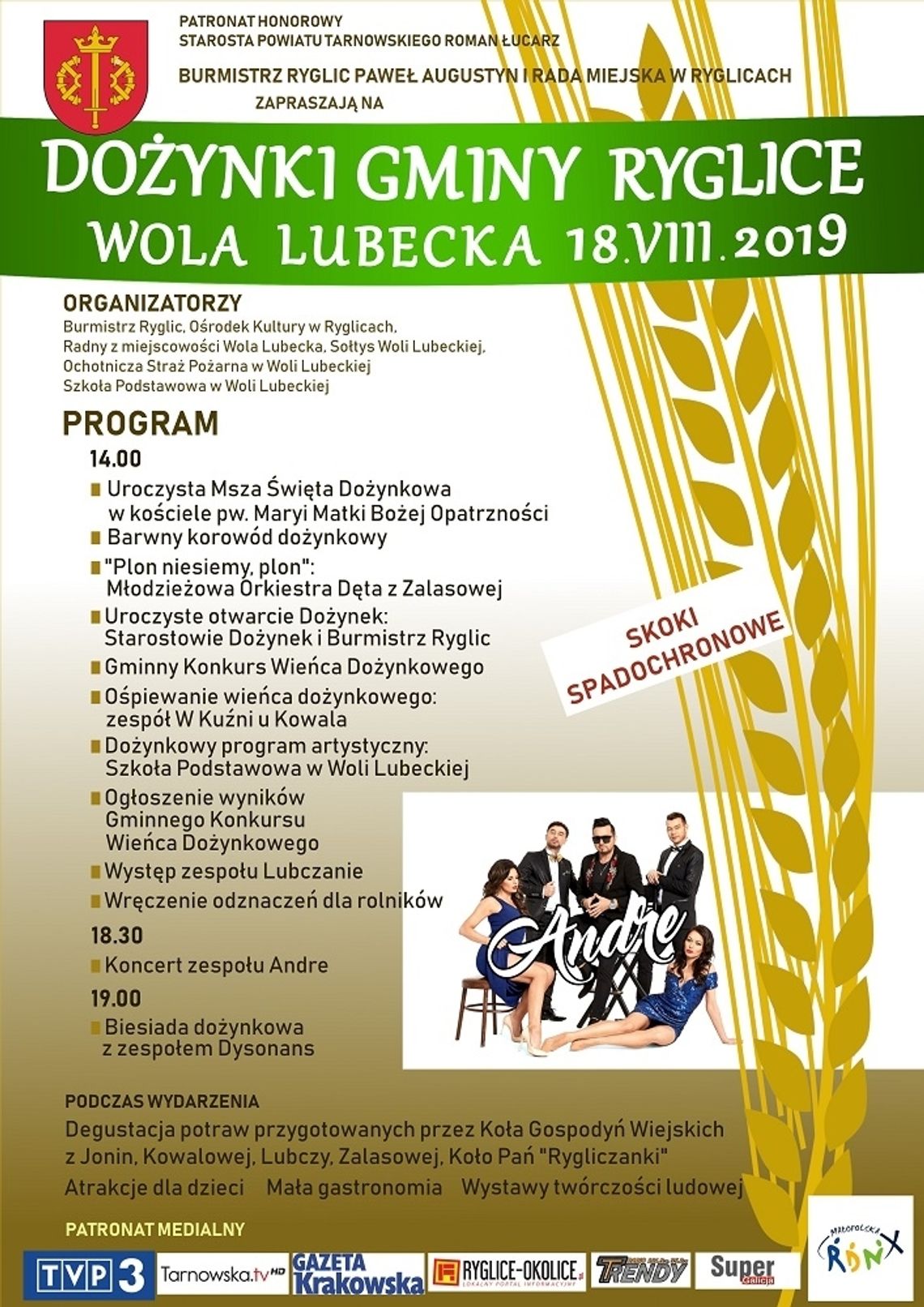 DOŻYNKI GMINY RYGLICE - WOLA LUBECKA! DOŻYNKI GMINY RYGLICE - WOLA LUBECKA!