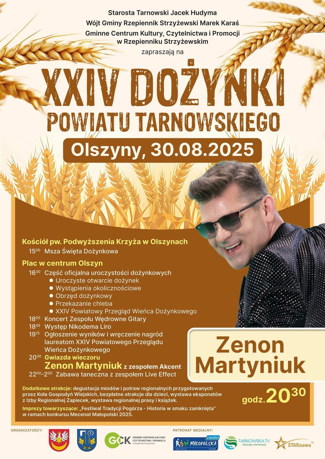 Dożynki Powiatu Tarnowskiego w Olszynach