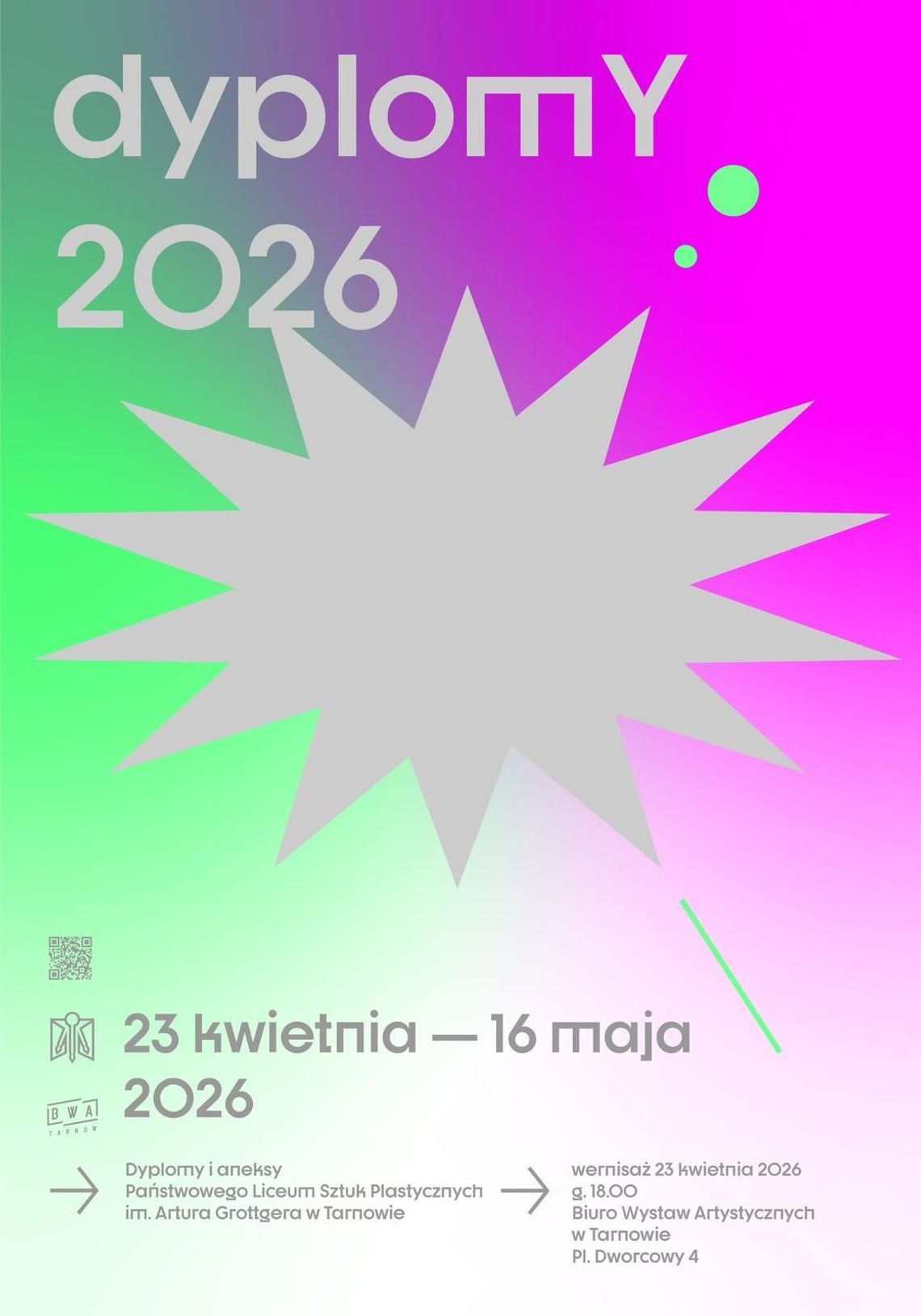 Dyplomy Plastyka 2026 - wystawa na Dworcu PKP