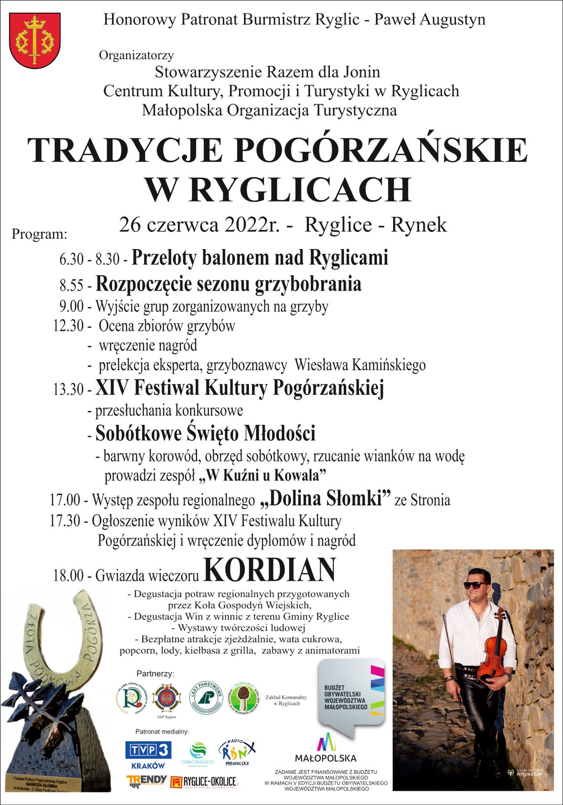 Festiwal Kultury Pogórzańskiej i otwarcie sezonu grzybiarskiego w Ryglicach