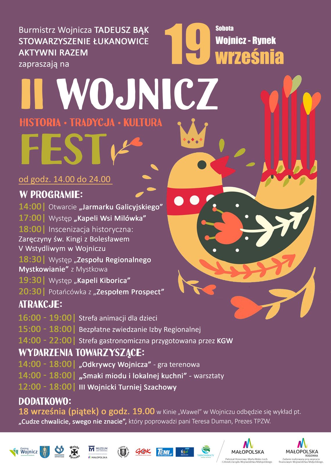 Historia ożyje na wojnickim Rynku. Już 19 września II Wojnicz FEST Historia ożyje na wojnickim Rynku. Już 19 września II Wojnicz FEST