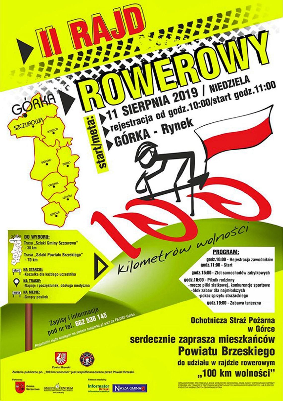 II Rajd Rowerowy „100 km Wolności” II Rajd Rowerowy „100 km Wolności”