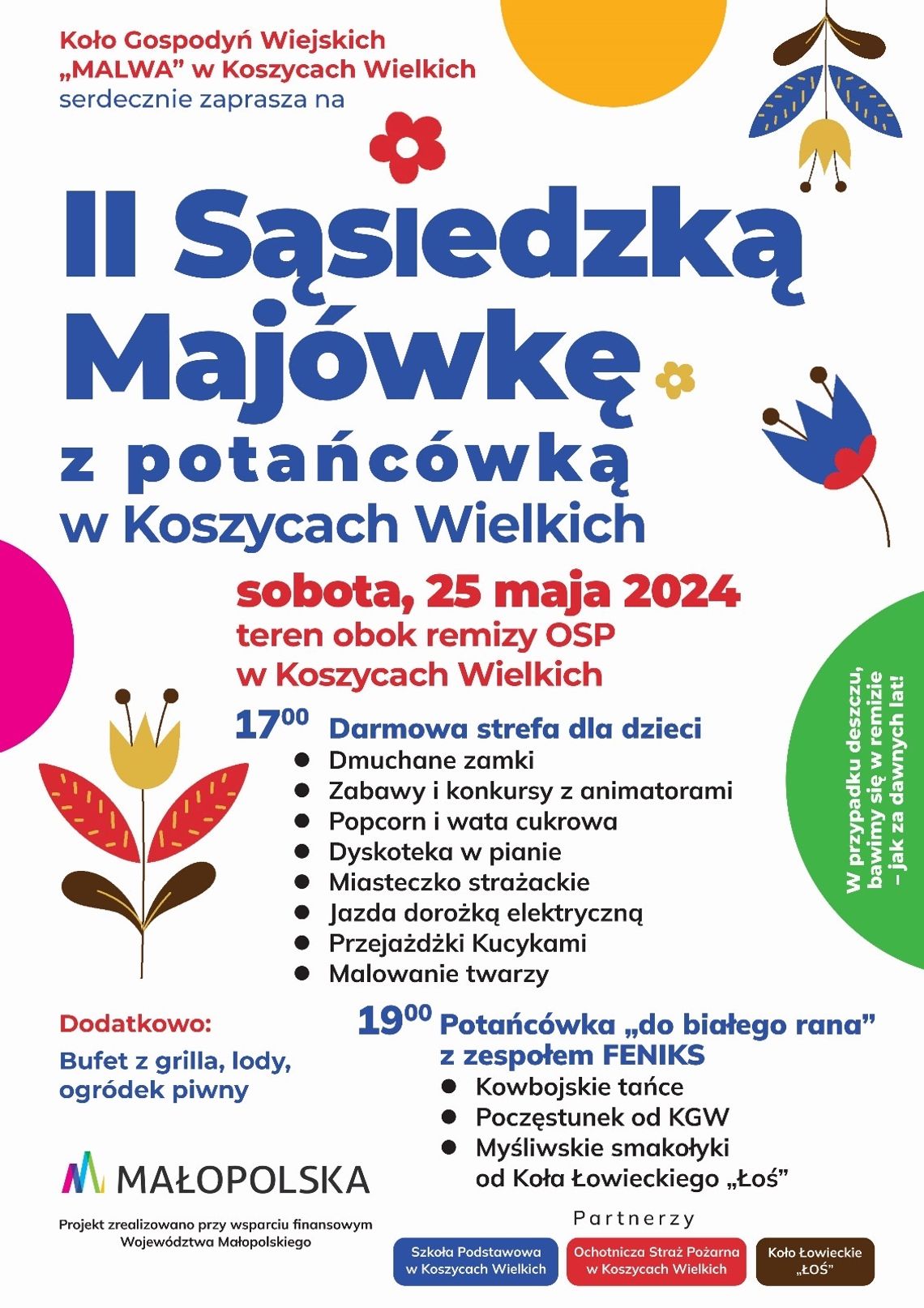 II Sąsiedzka Majówka z potańcówką w Koszycach Wielkich II Sąsiedzka Majówka z potańcówką w Koszycach Wielkich