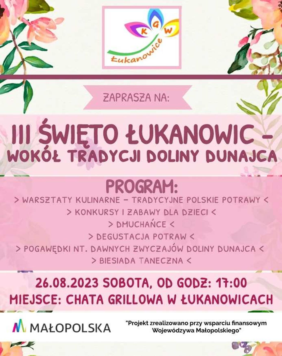 III Święto Łukanowic - wokół tradycji Doliny Dunajca III Święto Łukanowic - wokół tradycji Doliny Dunajca