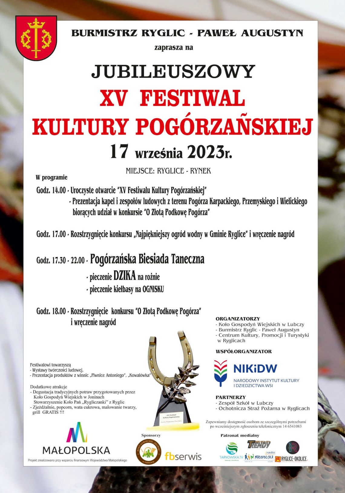 Jubileuszowy XV Festiwal Kultury Pogórzańskiej