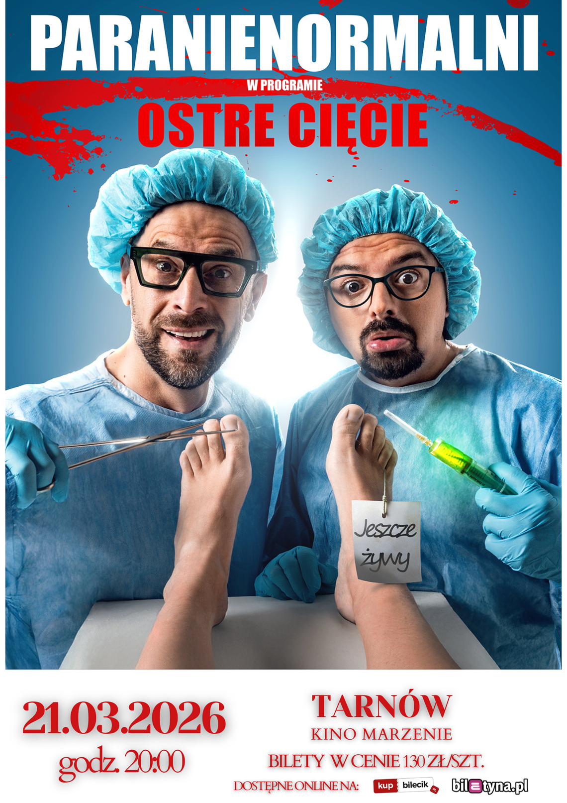 Kabaret Paranienormalni w Tarnowie - w nowym programie „Ostre Cięcie” | Bilety Online