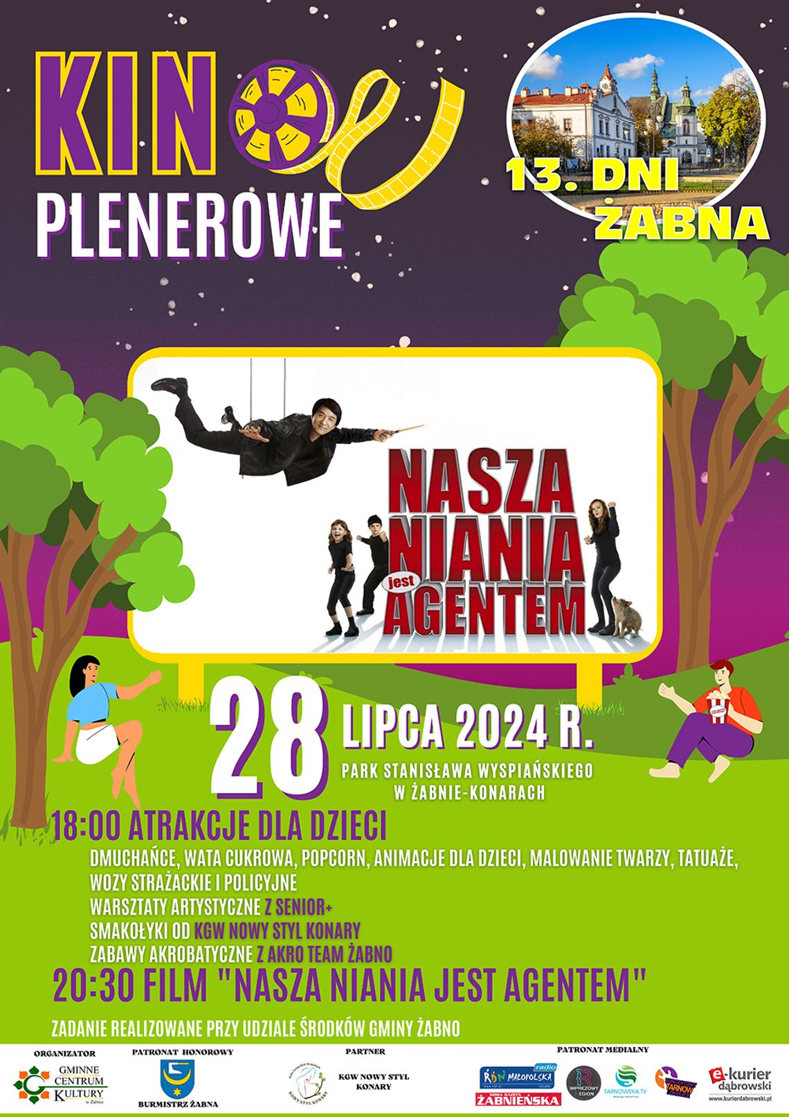 Kino plenerowe w Żabnie Kino plenerowe w Żabnie