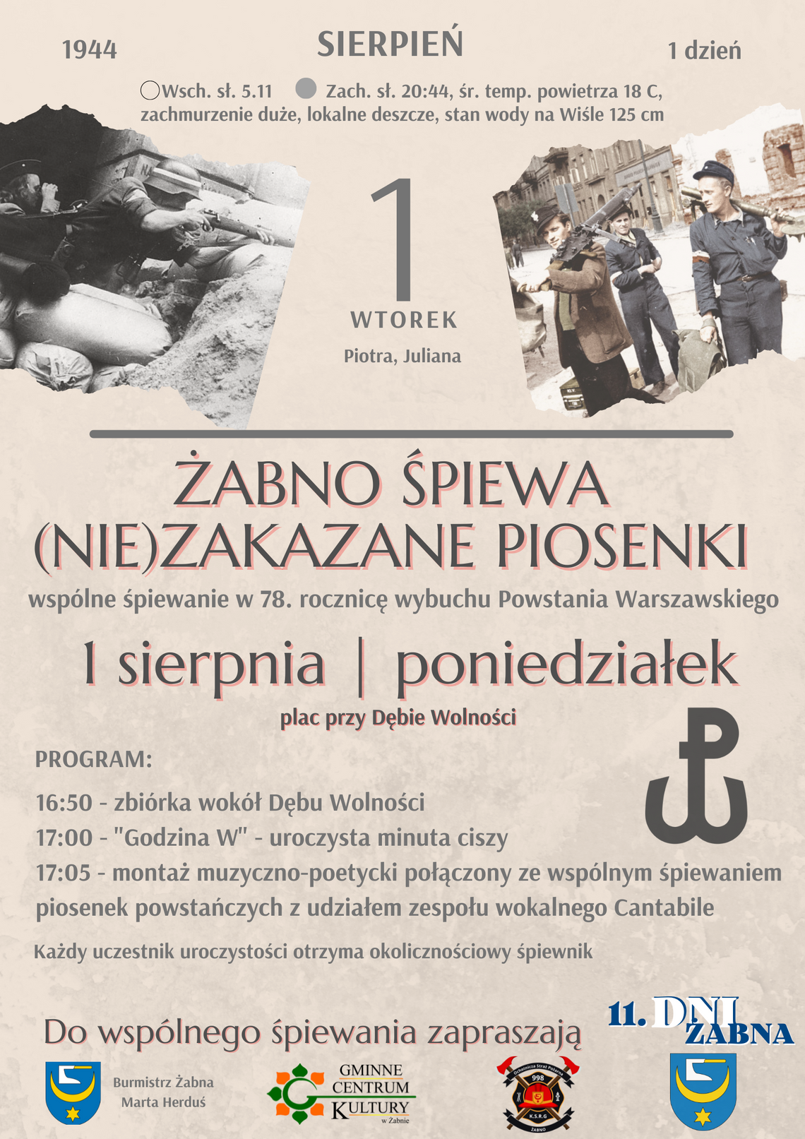 Koncert „Żabno śpiewa (nie)zakazane piosenki”