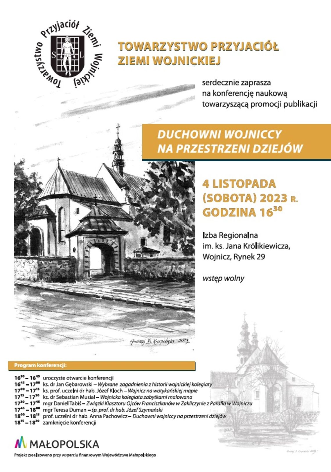 Konferencja naukowa połączona z promocją książki pt. "Duchowni wojniccy na przestrzeni dziejów"