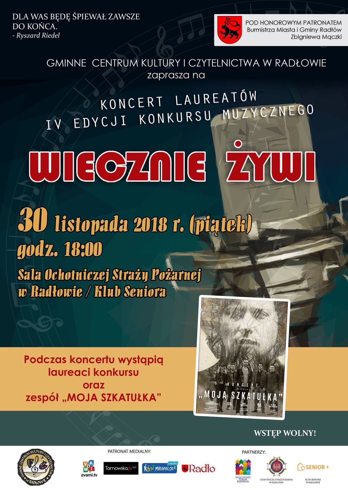 Konkurs Wiecznie Żywi - Koncert Laureatów IV edycji konkursu muzycznego Konkurs Wiecznie Żywi - Koncert Laureatów IV edycji konkursu muzycznego