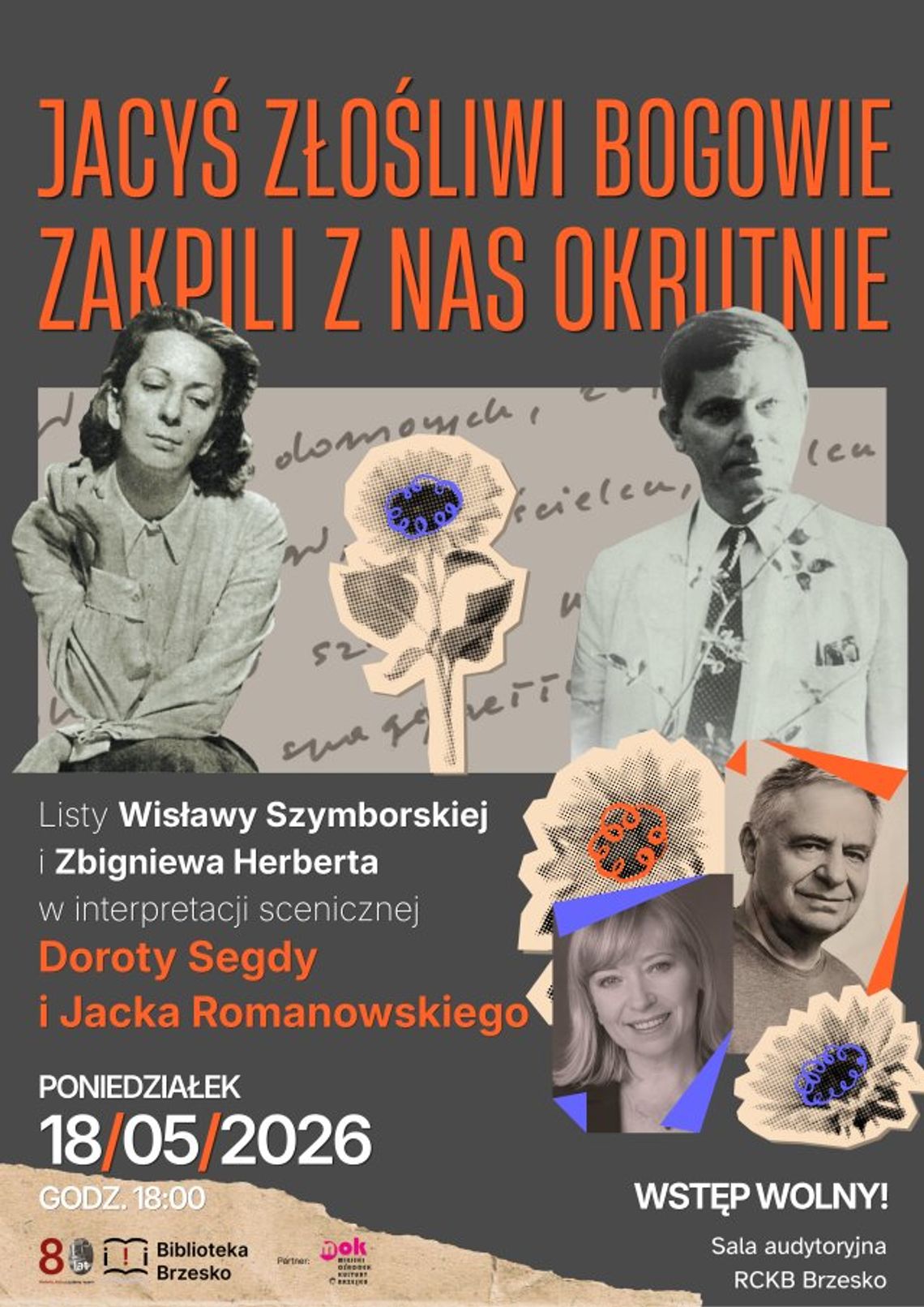 Maj w brzeskiej bibliotece – Przyjaźń Szymborskiej i Herberta w scenicznej interpretacji Segdy i Romanowskiego