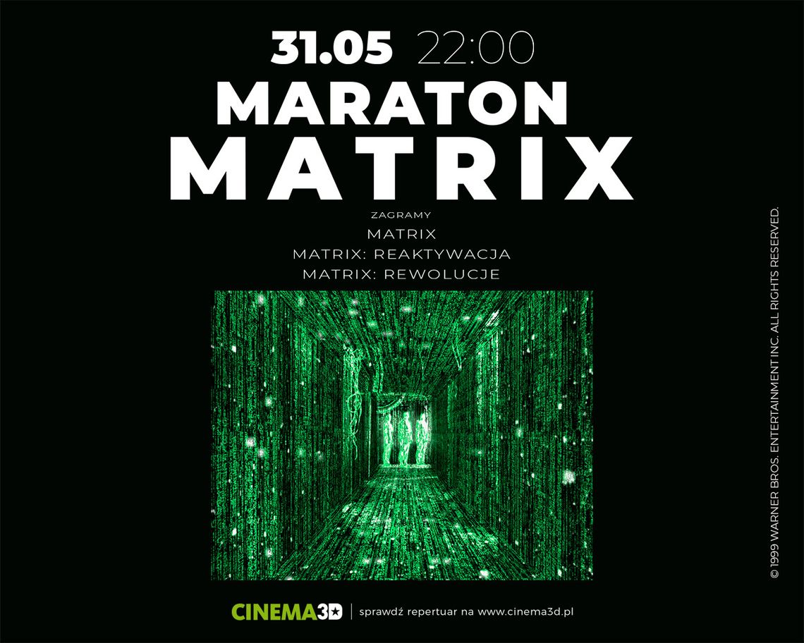 Maratony filmowe - Cinema3D - Galeria Tarnovia - Jeden film to za mało! Maratony filmowe - Cinema3D - Galeria Tarnovia - Jeden film to za mało!
