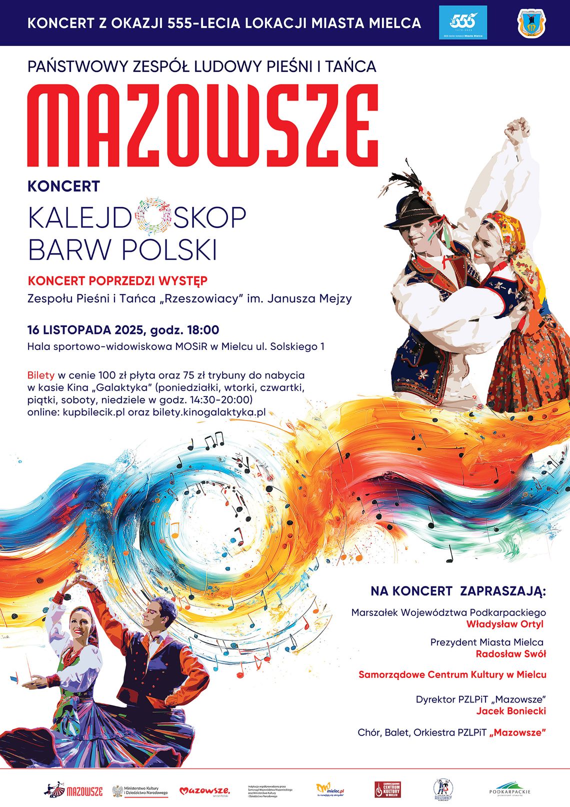 Na takie wydarzenie czekaliśmy ponad 20 lat! Już 16 listopada koncert Państwowego Zespołu Pieśni i Tańca „Mazowsze” w Mielcu Na takie wydarzenie czekaliśmy ponad 20 lat! Już 16 listopada koncert Państwowego Zespołu Pieśni i Tańca „Mazowsze” w Mielcu
