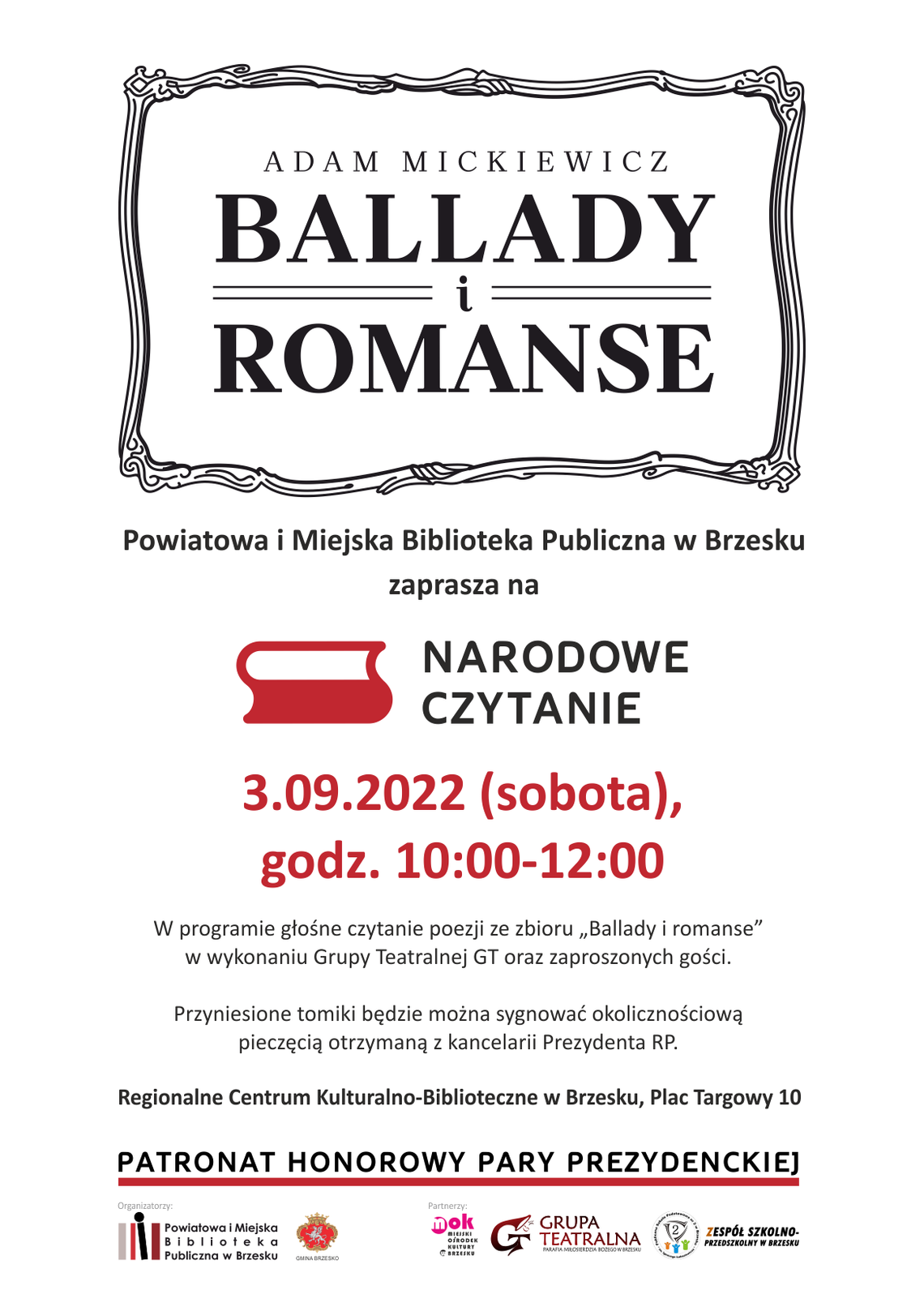 Narodowe Czytanie w Brzesku Narodowe Czytanie w Brzesku