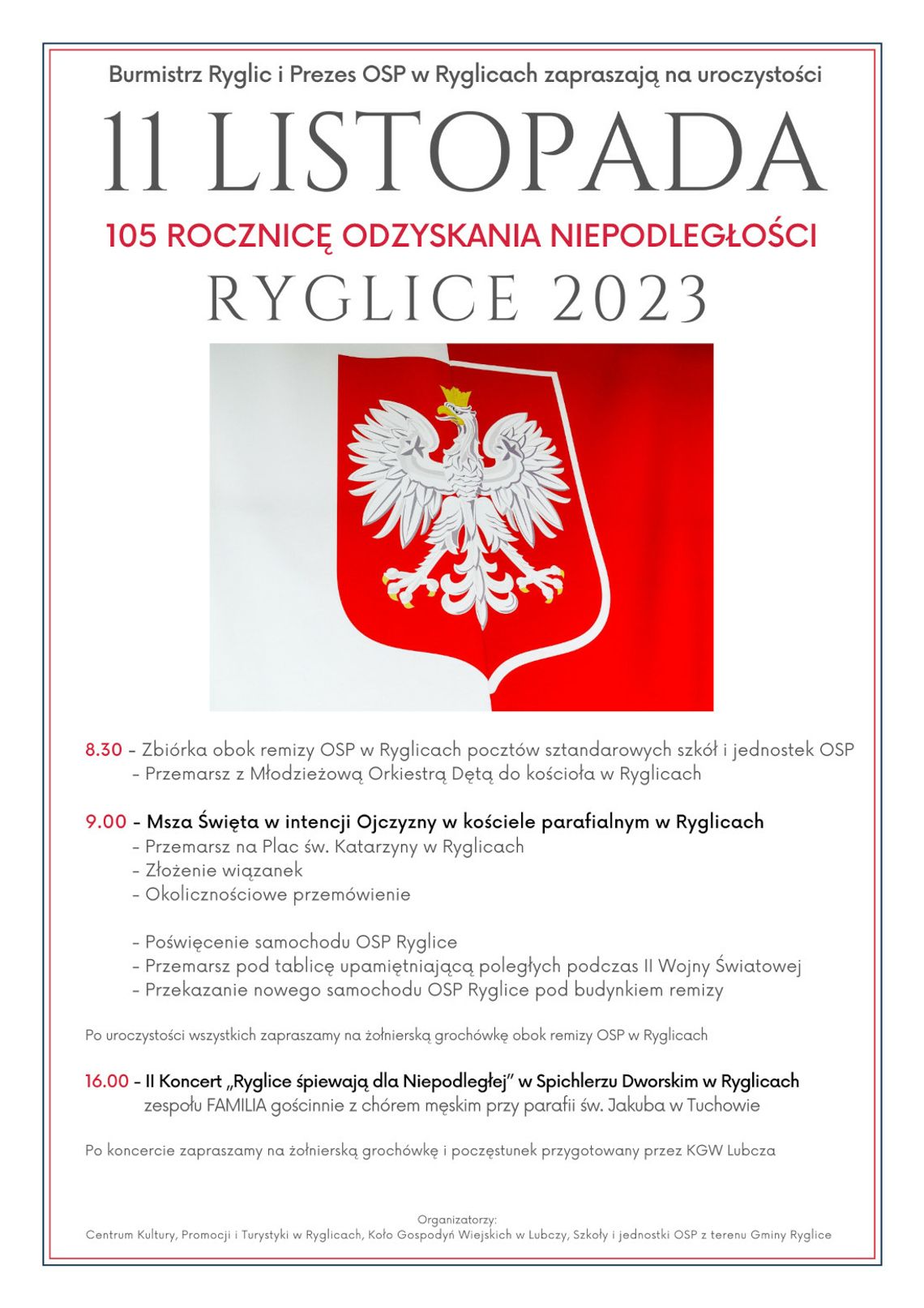Narodowe Święto Niepodległości w Ryglicach Narodowe Święto Niepodległości w Ryglicach