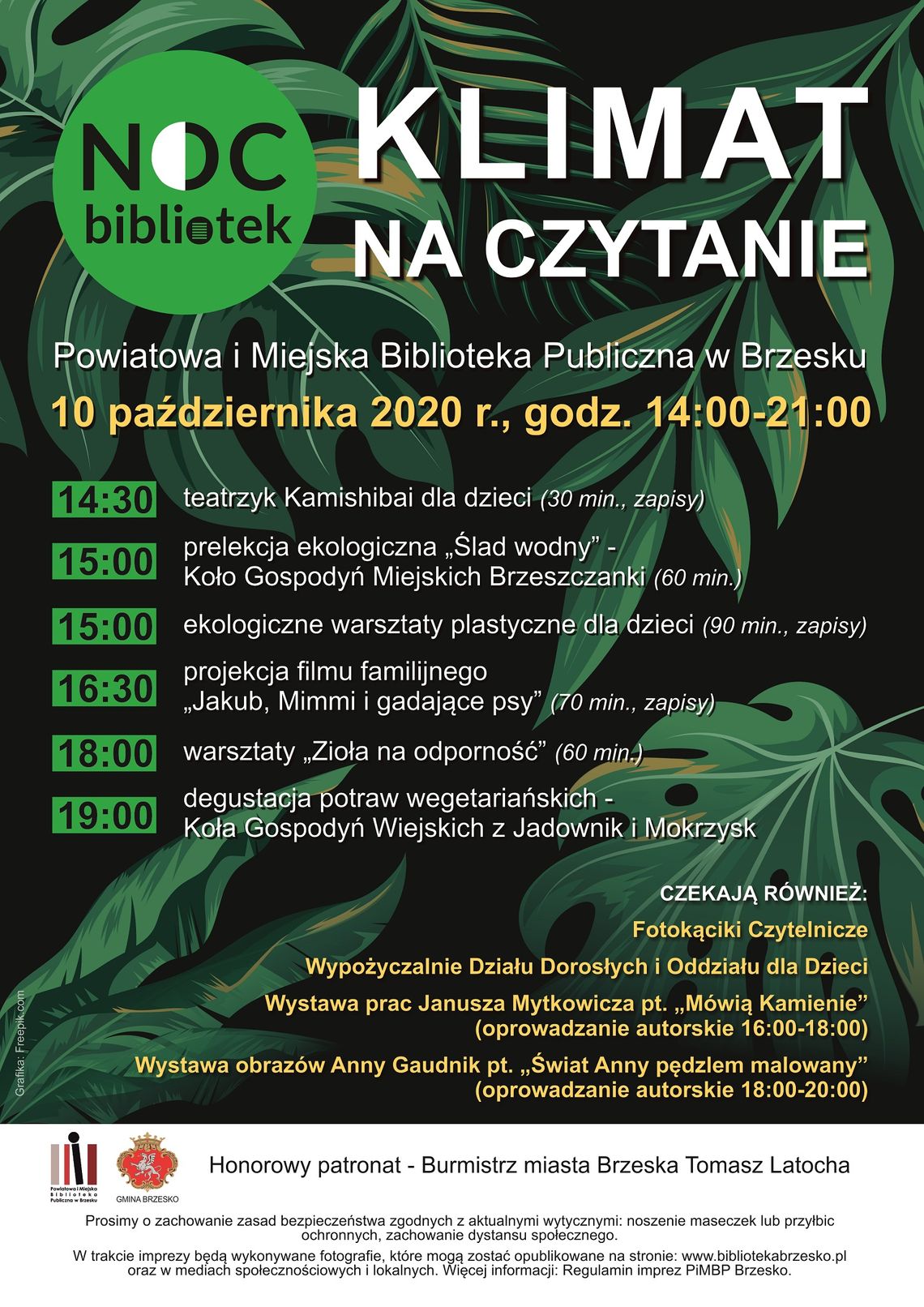 Noc BIBLIOTEK 2020 w PiMBP w Brzesku