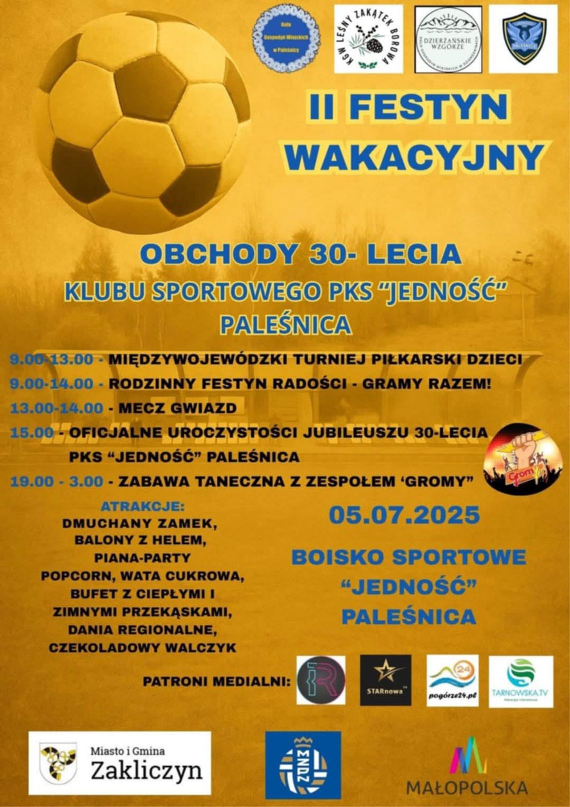Obchody 30-lecia Klubu Sportowego PKS "Jedność" Paleśnica
