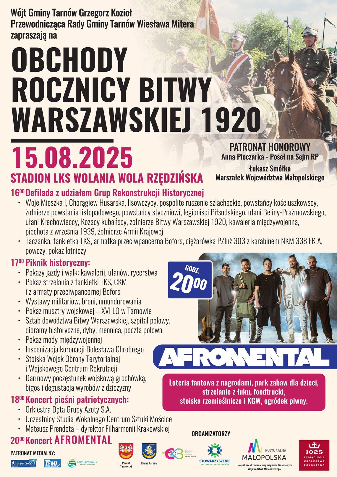 Obchody rocznicy Bitwy Warszawskiej z koncertem "AFROMENTAL" w Woli Rzędzińskiej