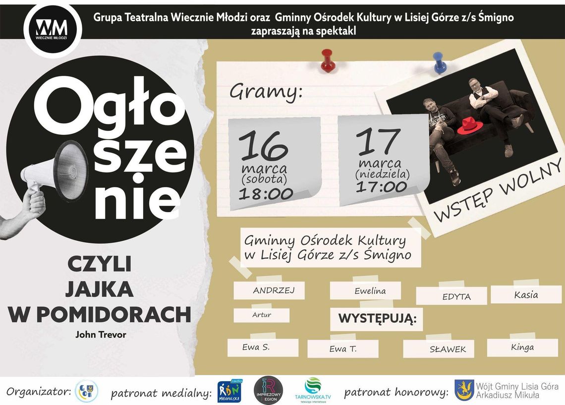 Ogłoszenie czyli "Jajka w pomidorach" Ogłoszenie czyli "Jajka w pomidorach"