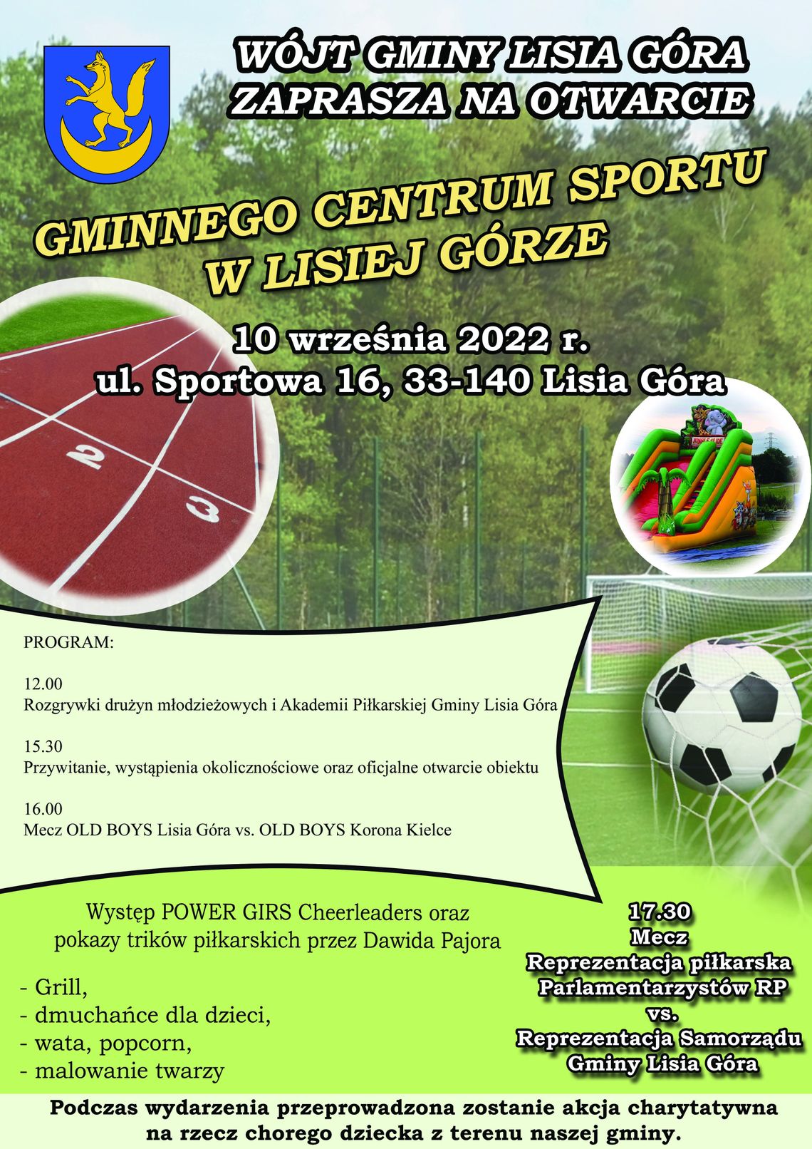 Otwarcie Gminnego Centrum Sportu w Lisiej Górze Otwarcie Gminnego Centrum Sportu w Lisiej Górze