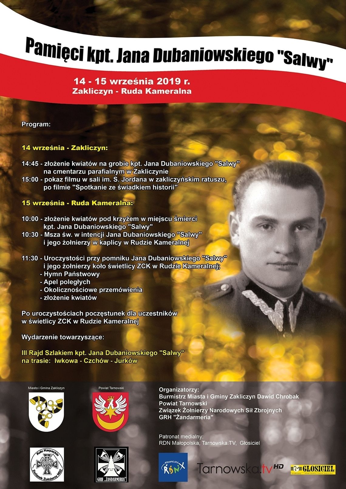 Pamięci kpt. Jana Dubaniowskiego “Salwy”, 14 – 15 września 2019 r., Zakliczyn – Ruda Kameralna Pamięci kpt. Jana Dubaniowskiego “Salwy”, 14 – 15 września 2019 r., Zakliczyn – Ruda Kameralna