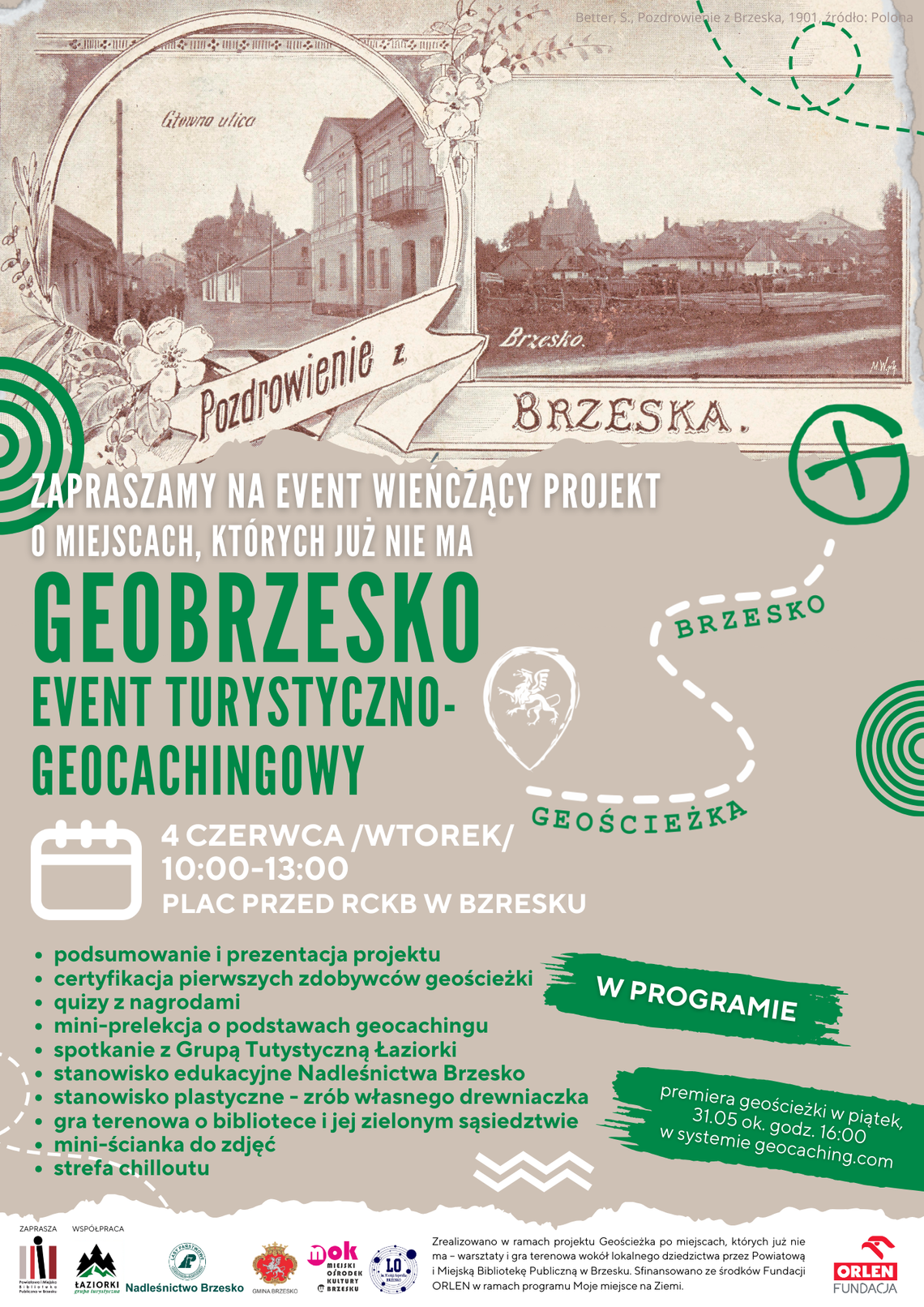 Piknik edukacyjny – finał projektu „Geościeżka po miejscach, których już nie ma” Piknik edukacyjny – finał projektu „Geościeżka po miejscach, których już nie ma”