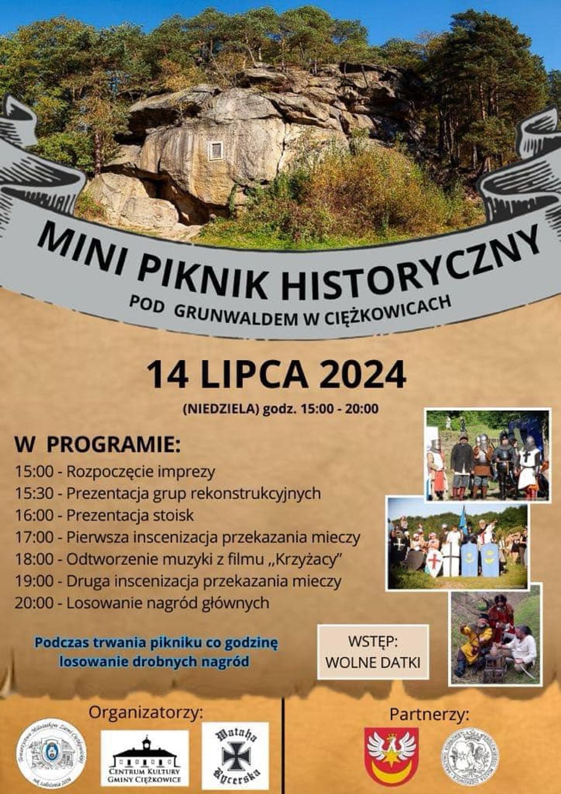 Piknik historyczny "Pod Grunwaldem" w Ciężkowicach Piknik historyczny "Pod Grunwaldem" w Ciężkowicach