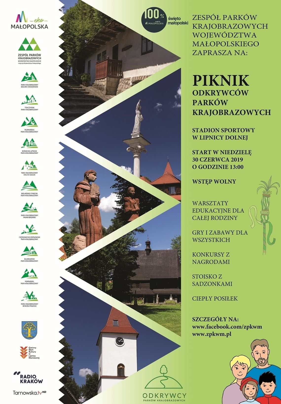 Piknik „Odkrywców Parków Krajobrazowych” w Lipnicy Dolnej