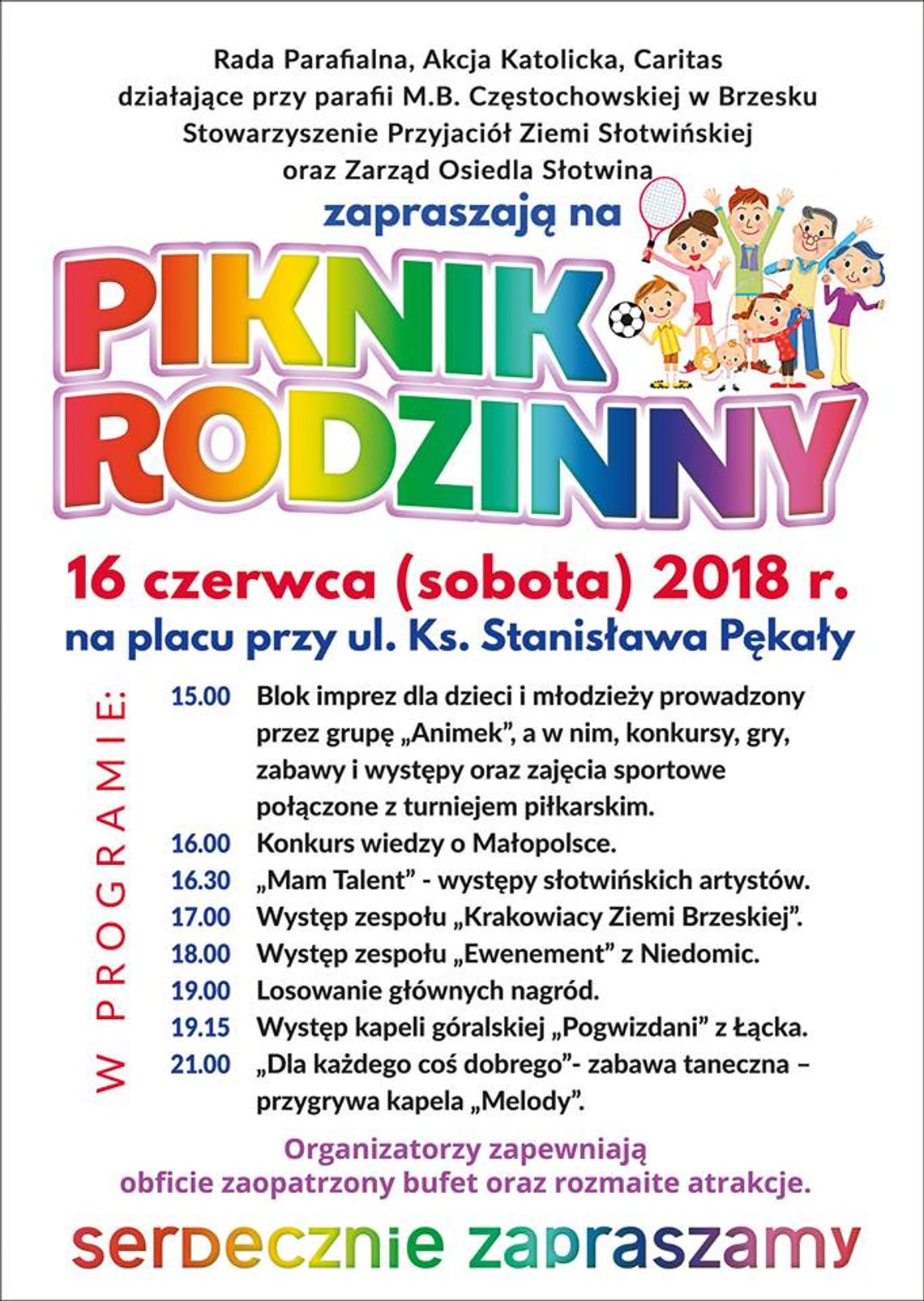 Piknik Rodzinny w Brzesku - Słotwinie Piknik Rodzinny w Brzesku - Słotwinie