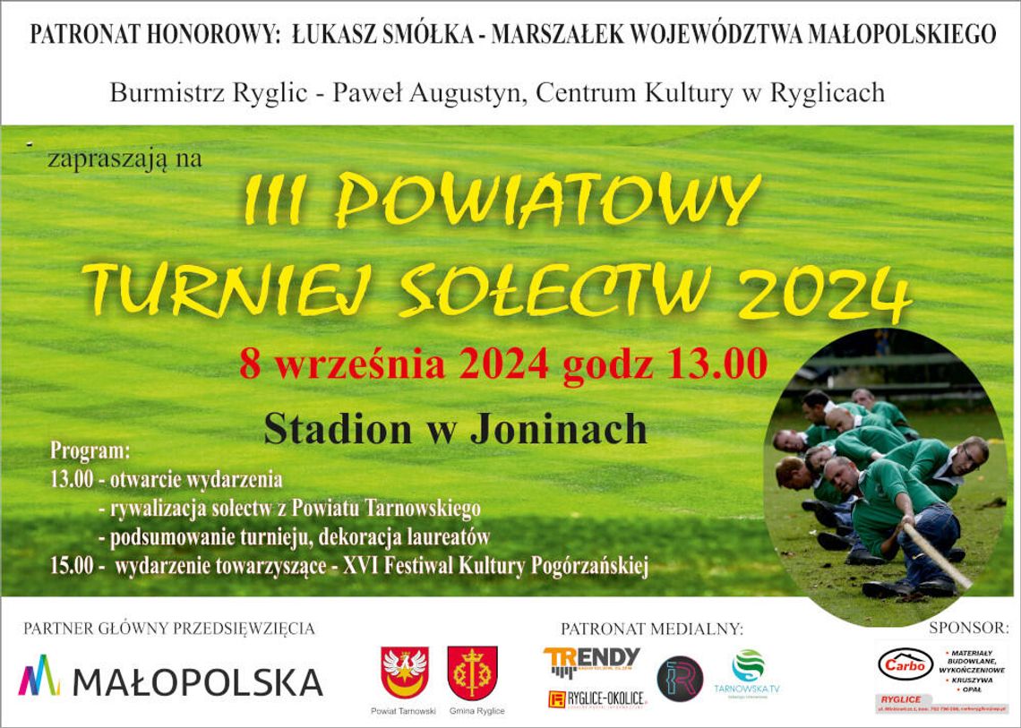 Powiatowy Turniej Sołectw i Festiwal Kultury Pogórzańskiej w Joninach