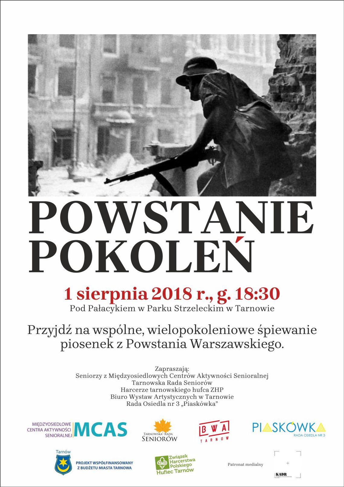 „Powstanie Pokoleń” - wspólne śpiewanie tarnowian „Powstanie Pokoleń” - wspólne śpiewanie tarnowian