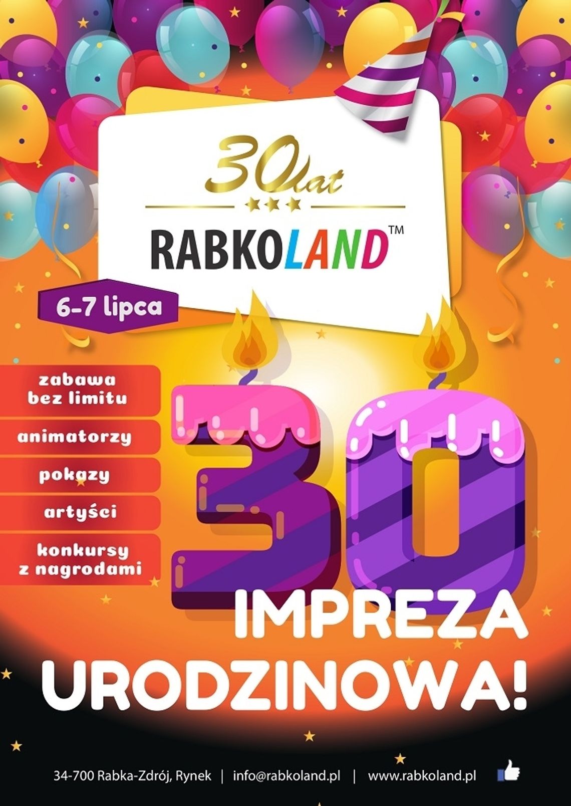 Rabkoland świętuje 30 urodziny! Rabkoland świętuje 30 urodziny!